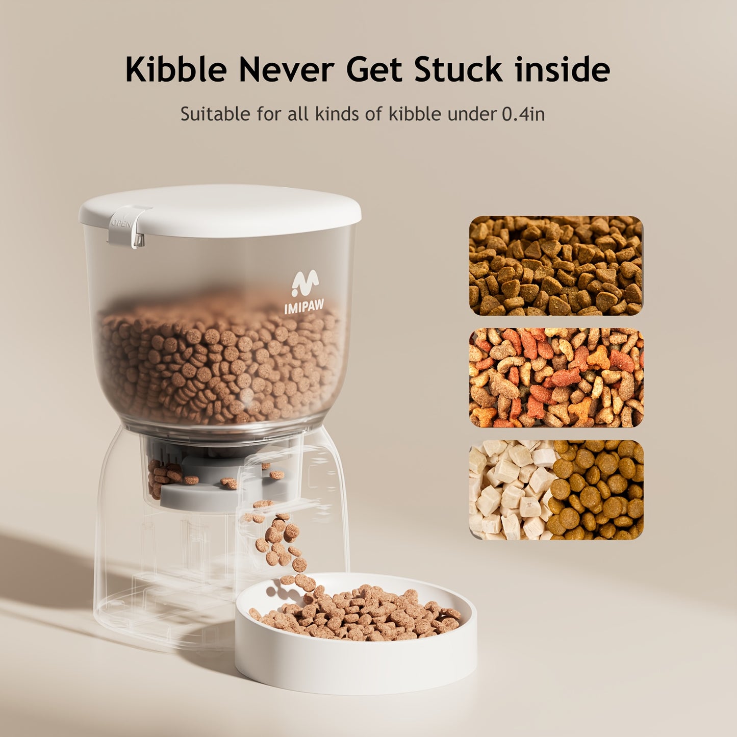 Automatic Pet Feeder with HD Camera And Wifi, Designed for Cats And Dogs, Featuring a Stainless Steel Bowl, 10-Second Voice Recorder, And Remote Control Via Android And Ios App, Weighing 135.27 Ounces, Without Battery