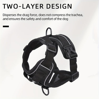 New Cat Leash, Vest-Style Cat Harness, Reflective And Breathable for Walking And Training Outdoors Safely.