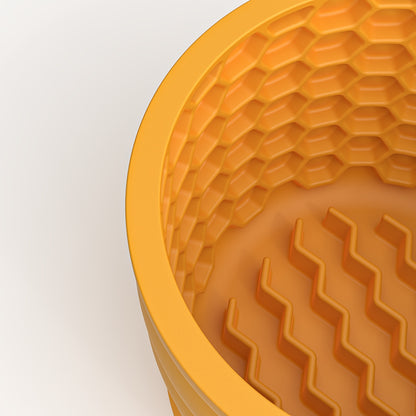 NeslGenc Slow Feed Dog Bowl with Slow Feeder Dish - Non-Slip Suction Cup Base, Slow Eating Pet Dispenser for Small & Medium Dogs, for Puppies & Kittens Suitable for Dogs and Cats