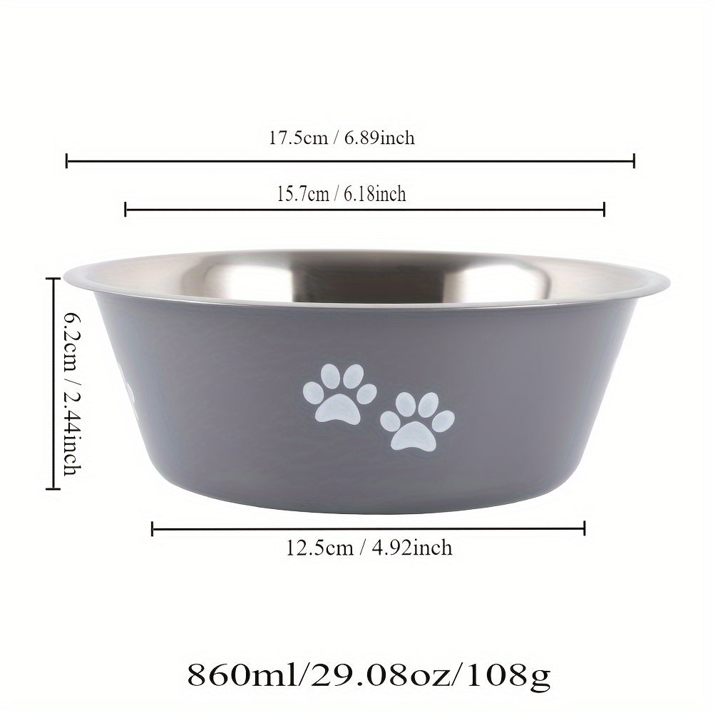 1PC Non-slip Dog Bowls For Small Medium Large Dog Feeder Bowls Drinkers Stainless Steel High Capacity Pet Feeders Dogs Accessories