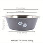 1PC Non-slip Dog Bowls For Small Medium Large Dog Feeder Bowls Drinkers Stainless Steel High Capacity Pet Feeders Dogs Accessories