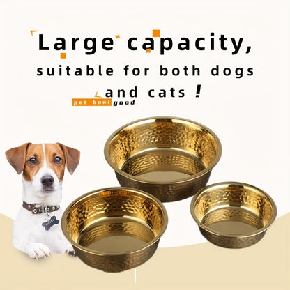 Heavy-Duty Stainless Steel Dog Bowl with Heavy Base - Heavy-Duty Feeding Dish for Large Dogs, Puppies, for, outdoors, Camping & Travel - Durable Pet Dish