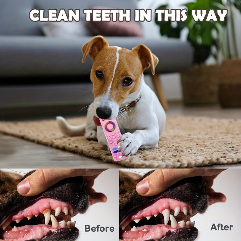 Teething Toys for Puppies That Resemble Remote Controls, These Colorful Chew Toys Are Designed to Entertain And Stimulate Teething Puppies.