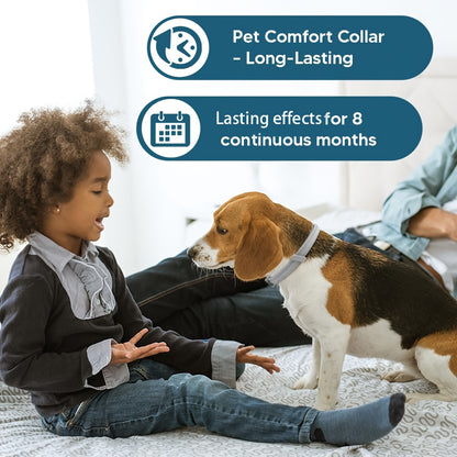 1-Pack Dog Calming Collar - Tick Repellent Collar for Dogs, No Chemical Additives Or Pesticides, Lasts 8 Months, Adjustable Size for Small, Medium, Large Dogs, Waterproof Dog Collar | Adjustable Collar | Dog Collar | Cat Coll