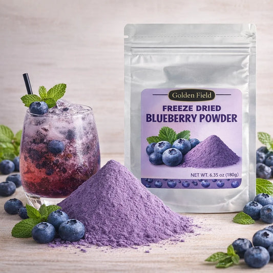 6.35oz Blueberry Powder, Freeze Dried, Fruit Powder, Pure, Smooth Mixing, Additive-Free, From Blueberries