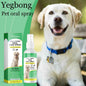 Yegbong Pet Oral Care Spray Natural Non-irritating Remove Yellow Stains Prevent Tartar and Plaque Eliminate Bad Breath Pet Spray