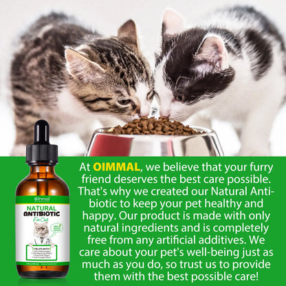 Natural Antibiotics for Cat Supports Pets Allergy Relief Itch Relief Multivitamin Help Cat Antiviral Antifungal in Liquid Form