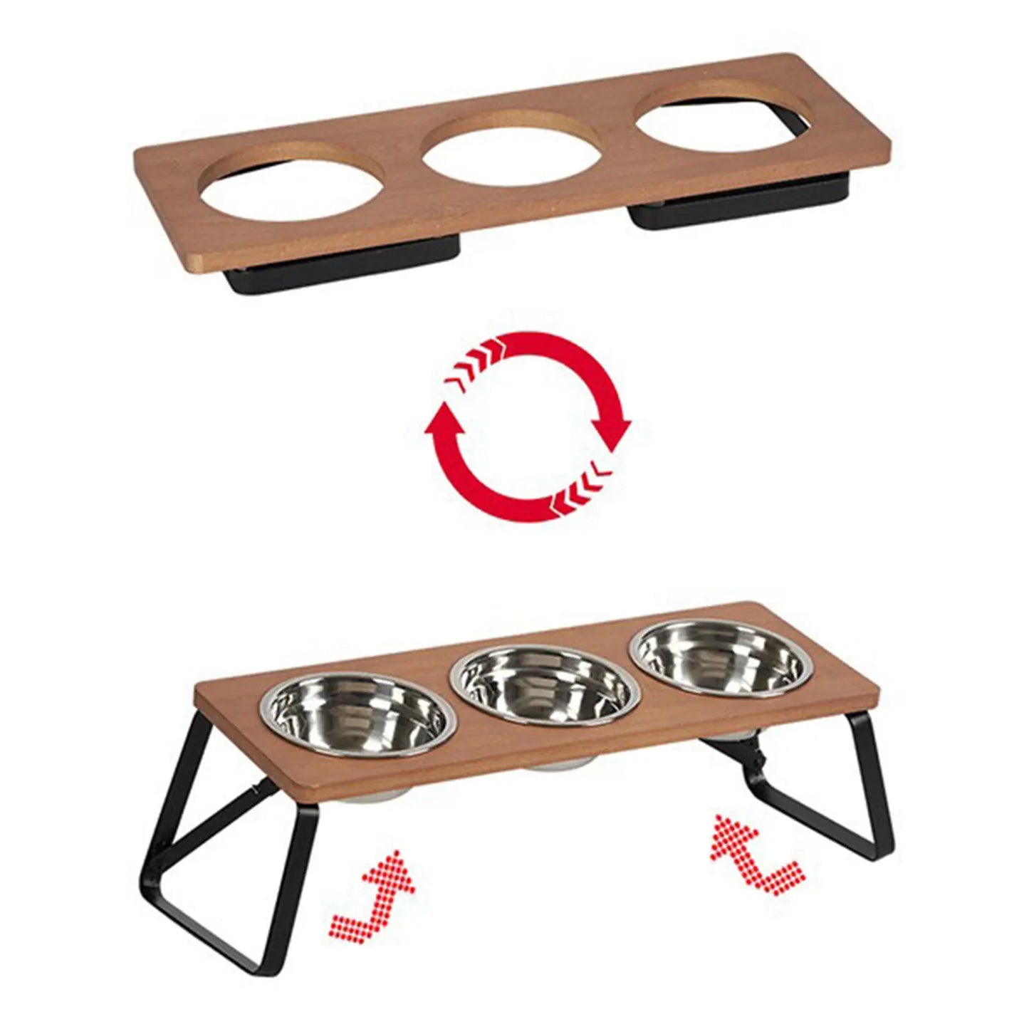 Adjustable Cat Bowls Elevated Cat Feeder Sturdy Food Dispenser Water Bowl Cat Accessories supplies for Home Small Dog Puppy Pet