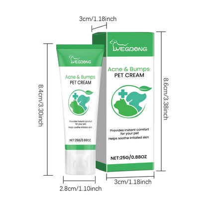 Yegbong Pet Skin Care Cream Gentle Nourishing Reduce Redness and Swelling Relief Discomfort Soothing Itching Pet Skin Cream