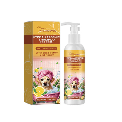 Yegbong 100ml Dogs Shampoo Moisturizing Skin Care Gentle Cleansing Fur Ph Balance Anti Itching Fresh Fragrance Pet Dog Shampoo