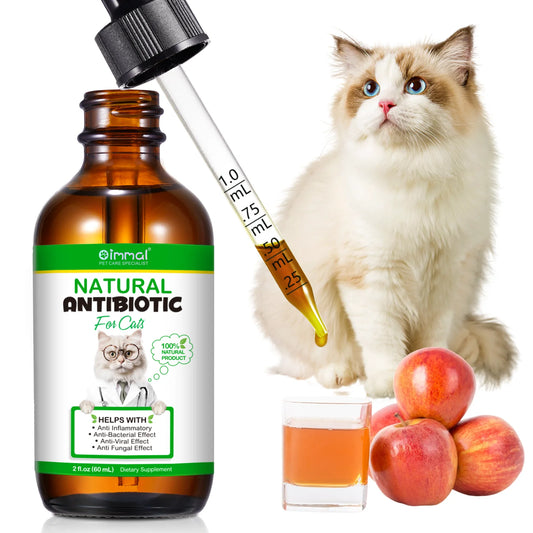 Natural Antibiotics for Cat Supports Pets Allergy Relief Itch Relief Multivitamin Help Cat Antiviral Antifungal in Liquid Form - Pet Suppie