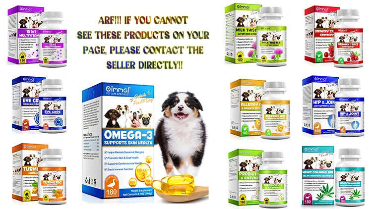Fish Oil Soft Gels Omega-3 Fatty Acids for Dogs & Cats with EPA & DHA Promotes Heart Skin Coat Joint Support Pets Immune Health