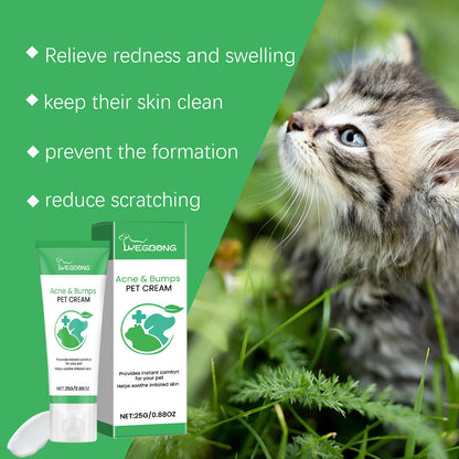 Yegbong Pet Skin Care Cream Gentle Nourishing Reduce Redness and Swelling Relief Discomfort Soothing Itching Pet Skin Cream
