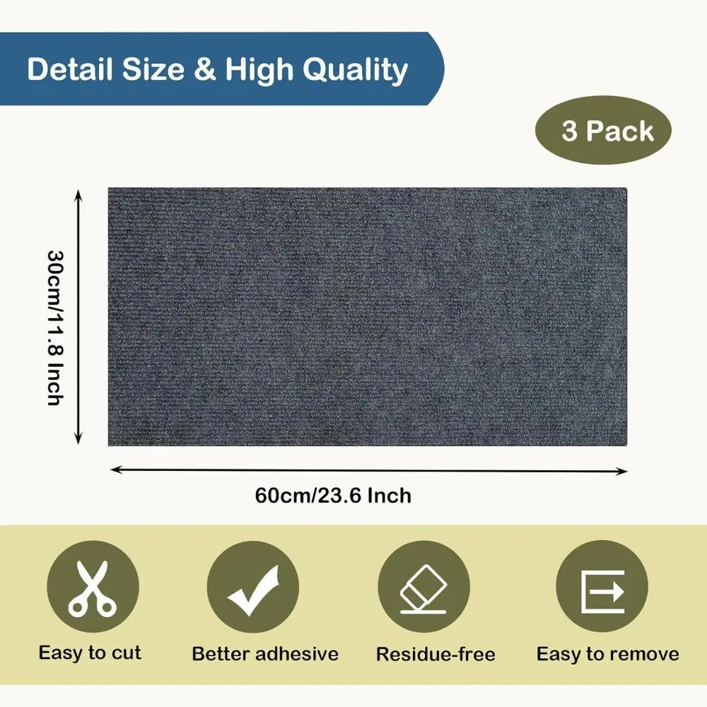 PLOVG Wall Self-Adhesive Anti Cat Scratch Sofa DIY Cats Scratch Protection Paws Sharpen Trimmable Carpet Cats Scratch Board ﻿