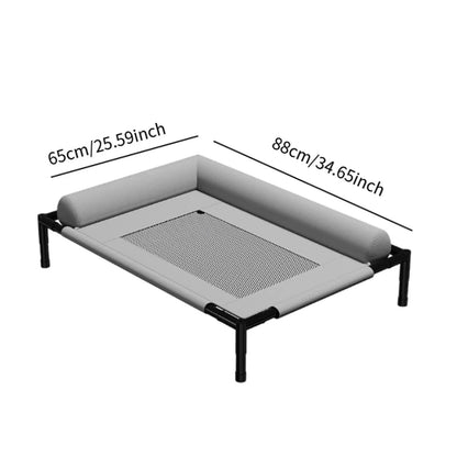 Elevated Cooling Dog Bed Portable Washable Dog Hammock Cat Bed for Cats Dogs Portable Dog Bed with Breathable Mesh Cot