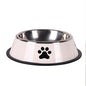 Stainless steel large capacity pet bowl dog food bowl multiple specifications anti-fall food bowl food bowl feeding pet supplies