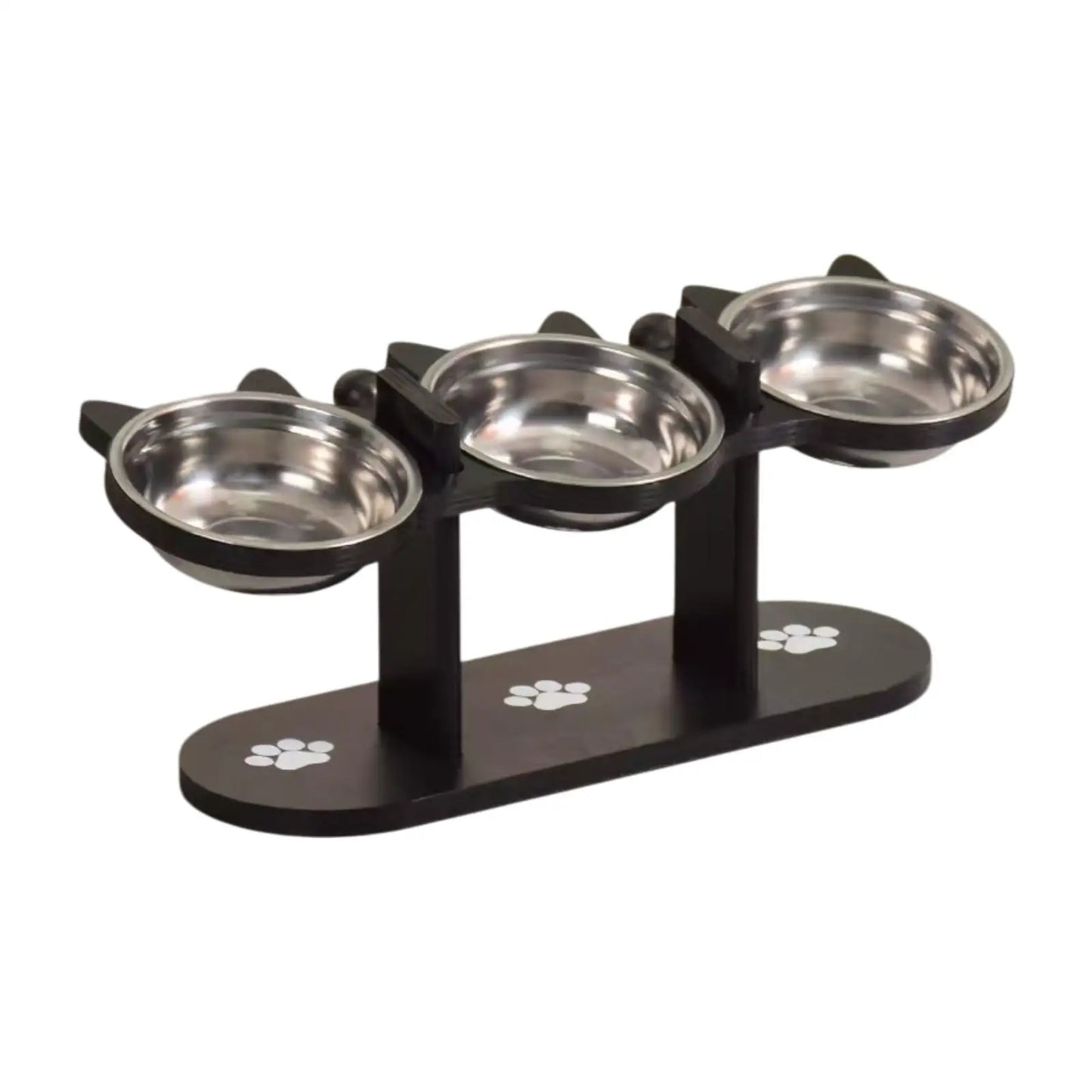 Adjustable Cat Bowls Elevated Cat Feeder Sturdy Food Dispenser Water Bowl Cat Accessories supplies for Home Small Dog Puppy Pet