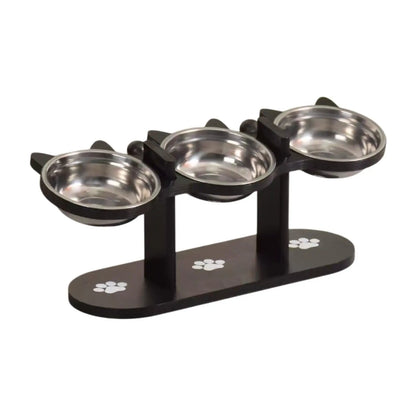 Adjustable Cat Bowls Elevated Cat Feeder Sturdy Food Dispenser Water Bowl Cat Accessories supplies for Home Small Dog Puppy Pet