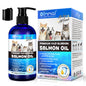 Premium Wild Alaskan Salmon Oil Omega-3-6 Fatty Acids with EPA DHA Supports Skin Coat Joint Health for All Ages Breeds Dogs Cats