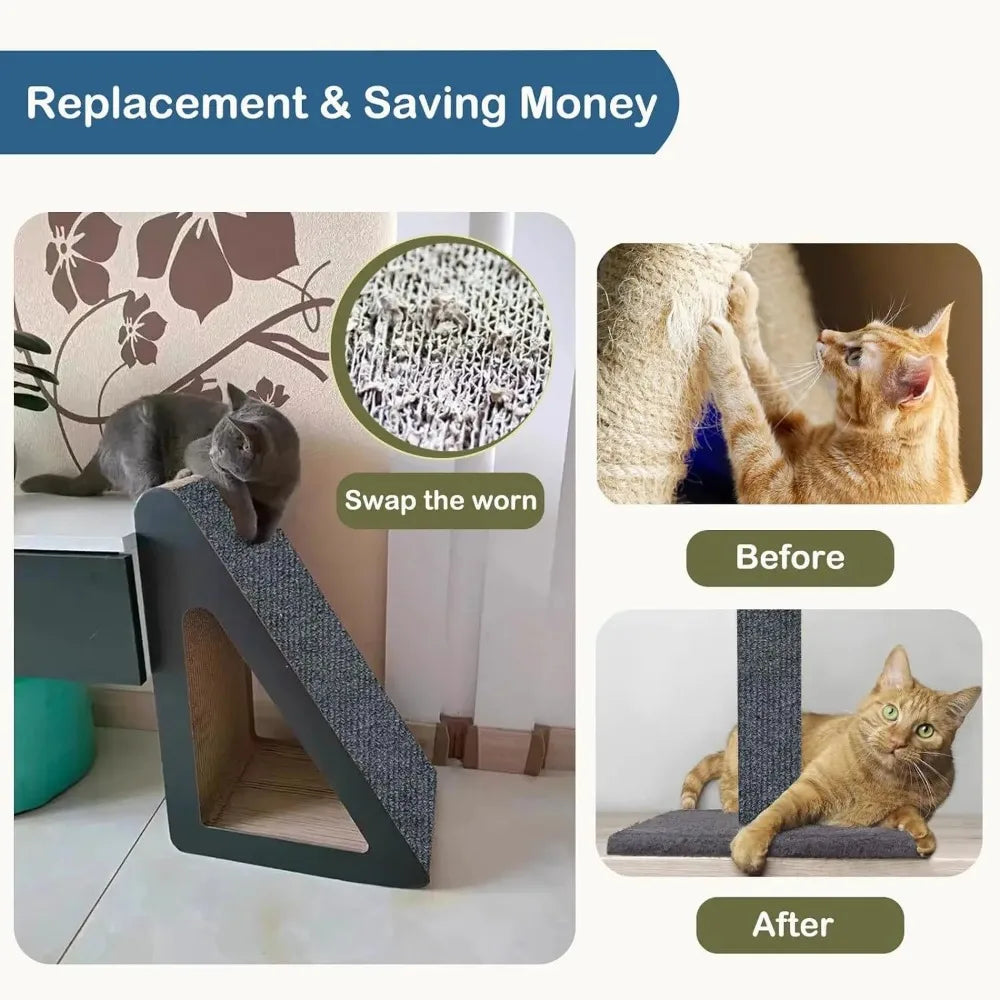 PLOVG Wall Self-Adhesive Anti Cat Scratch Sofa DIY Cats Scratch Protection Paws Sharpen Trimmable Carpet Cats Scratch Board ﻿