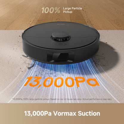 Refurbished Dreame GoVac 300 Robot Vacuum and Mop, 13000Pa Suction, Pet Hair Capets Friendly, Self-Emptying with 5L Dust Bag, LDS Mapping, App & Voice Control, Black
