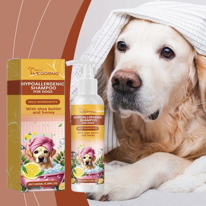 Yegbong 100ml Dogs Shampoo Moisturizing Skin Care Gentle Cleansing Fur Ph Balance Anti Itching Fresh Fragrance Pet Dog Shampoo