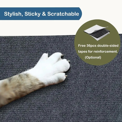 PLOVG Wall Self-Adhesive Anti Cat Scratch Sofa DIY Cats Scratch Protection Paws Sharpen Trimmable Carpet Cats Scratch Board ﻿