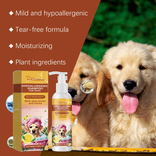 Yegbong 100ml Dogs Shampoo Moisturizing Skin Care Gentle Cleansing Fur Ph Balance Anti Itching Fresh Fragrance Pet Dog Shampoo