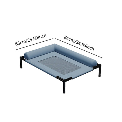 Elevated Cooling Dog Bed Portable Washable Dog Hammock Cat Bed for Cats Dogs Portable Dog Bed with Breathable Mesh Cot
