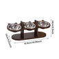 Adjustable Cat Bowls Elevated Cat Feeder Sturdy Food Dispenser Water Bowl Cat Accessories supplies for Home Small Dog Puppy Pet