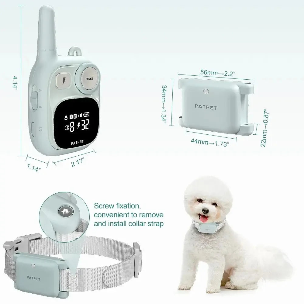 Dog Shock Collar for Small Dogs, IPX7 Waterproof Dog Collar with Remote for Small Medium Large Dogs 5-100 lbs