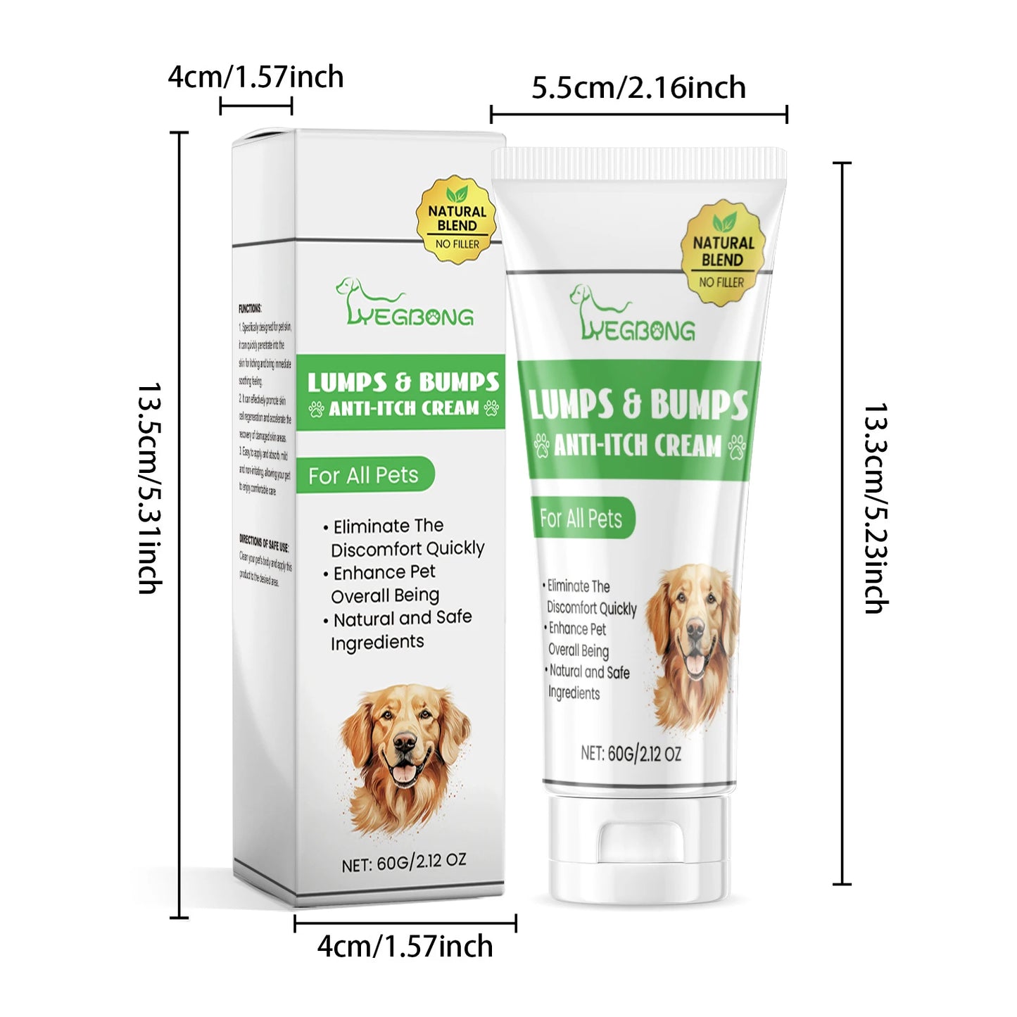 Yegbong Pet Skin Care Spray Plant Formula Soothing Anti-Itching Relief Discomfort Nourishing Reduce Redness Pet Skin Spray