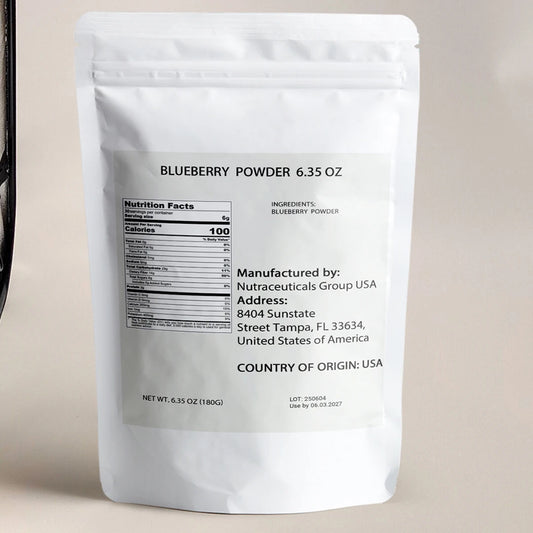 6.35oz Blueberry Powder, Freeze Dried, Fruit Powder, Pure, Smooth Mixing, Additive-Free, From Blueberries