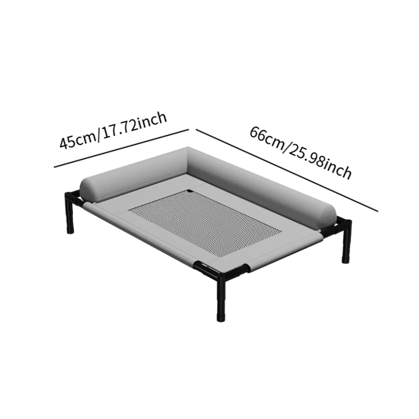 Elevated Cooling Dog Bed Portable Washable Dog Hammock Cat Bed for Cats Dogs Portable Dog Bed with Breathable Mesh Cot