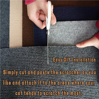 PLOVG Wall Self-Adhesive Anti Cat Scratch Sofa DIY Cats Scratch Protection Paws Sharpen Trimmable Carpet Cats Scratch Board ﻿