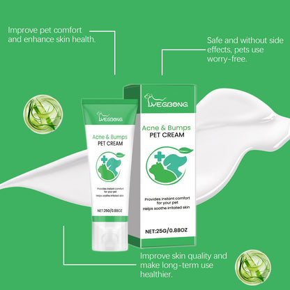 Yegbong Pet Skin Care Cream Gentle Nourishing Reduce Redness and Swelling Relief Discomfort Soothing Itching Pet Skin Cream