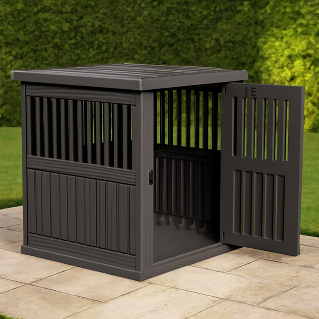 Dog Crate End Table - Lockable Kennel for Small/Large Dogs, Modern Indoor Furniture Nightstand  (39.37 * 28.35 * 32.83 Inch)