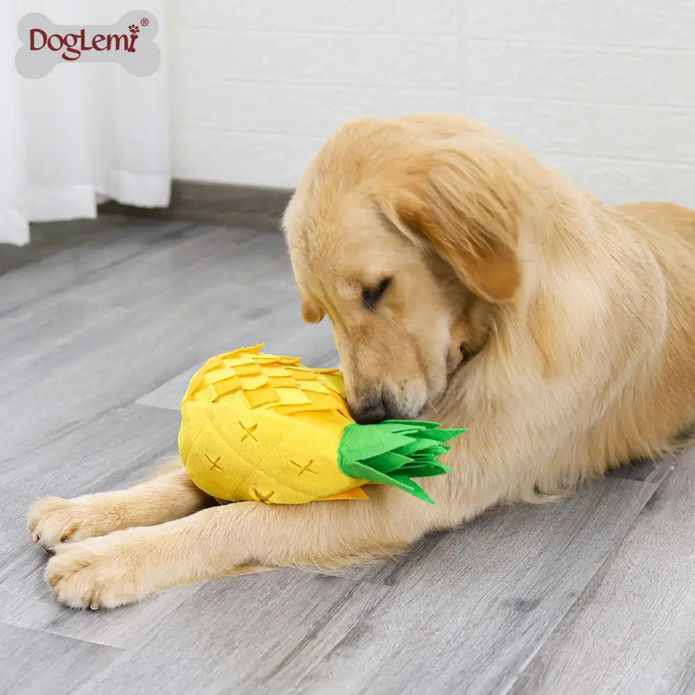 Pet Toys Dog Sniffing Pineapple Pet Training Blanket Puzzle Toys Sniffing Training Pad Activity Blanket Feeding Dog Stuff