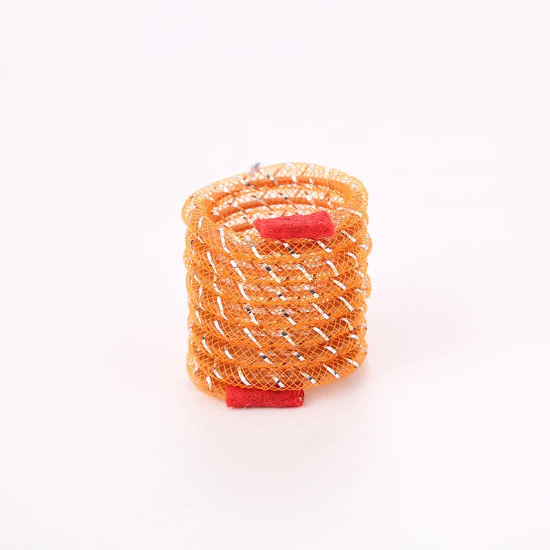 5pcs Pet Toy Colorful Tube Elastic Spring Cat Toy Swirling Shape Cats Spring Elastic Training Interactive Toys
