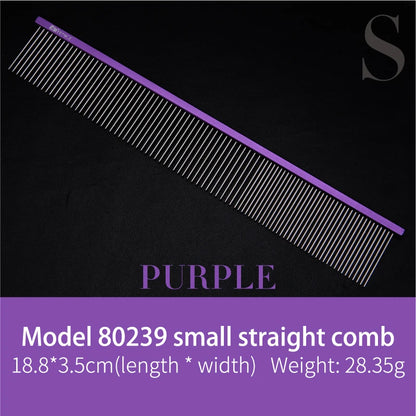 Fenice Metal Comb for Dogs Stainless Steel Pet Dog Cat Pin Comb Hair Brush Hairbrush Flea Comb Pets Acessorios Pet Grooming