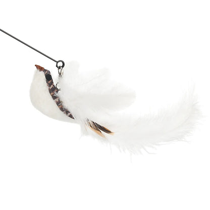 Replacement Head for Funny Cat Stick Toy Bell Various Kinds Cats Rod Feather Birds Teaser Toy for Kitten Pet Supplies