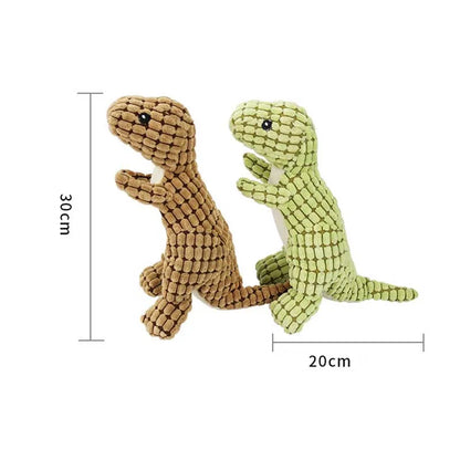 Pets Dog Chew Stuffed Funny Dinosaur Shape Cats Corn Wool Vocal Toy Apply To Training Exercise Simulation Animal Chihuahua Toys