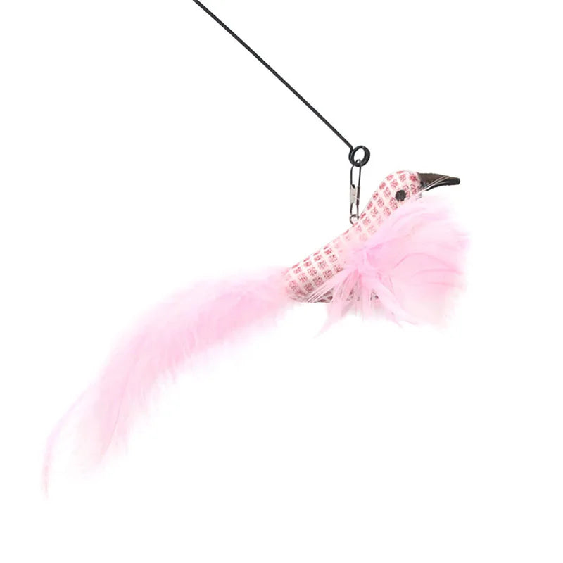 Replacement Head for Funny Cat Stick Toy Bell Various Kinds Cats Rod Feather Birds Teaser Toy for Kitten Pet Supplies