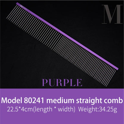 Fenice Metal Comb for Dogs Stainless Steel Pet Dog Cat Pin Comb Hair Brush Hairbrush Flea Comb Pets Acessorios Pet Grooming