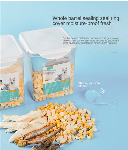 Cat snacks pet freeze-dried 500g freeze-dried barrel chicken chicken breast quail spring fish raw