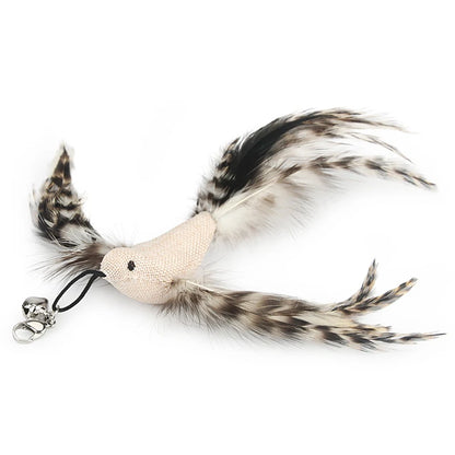 Replacement Head for Funny Cat Stick Toy Bell Various Kinds Cats Rod Feather Birds Teaser Toy for Kitten Pet Supplies