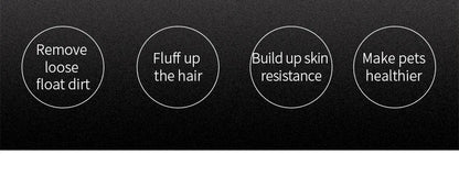 Fenice Pet Hair Trimmer Comb Dog Cat Grooming Supply Brush Slicker Tool Open Knot Steel Needle Comb Long Hair Pet  Brush