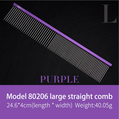 Fenice Metal Comb for Dogs Stainless Steel Pet Dog Cat Pin Comb Hair Brush Hairbrush Flea Comb Pets Acessorios Pet Grooming