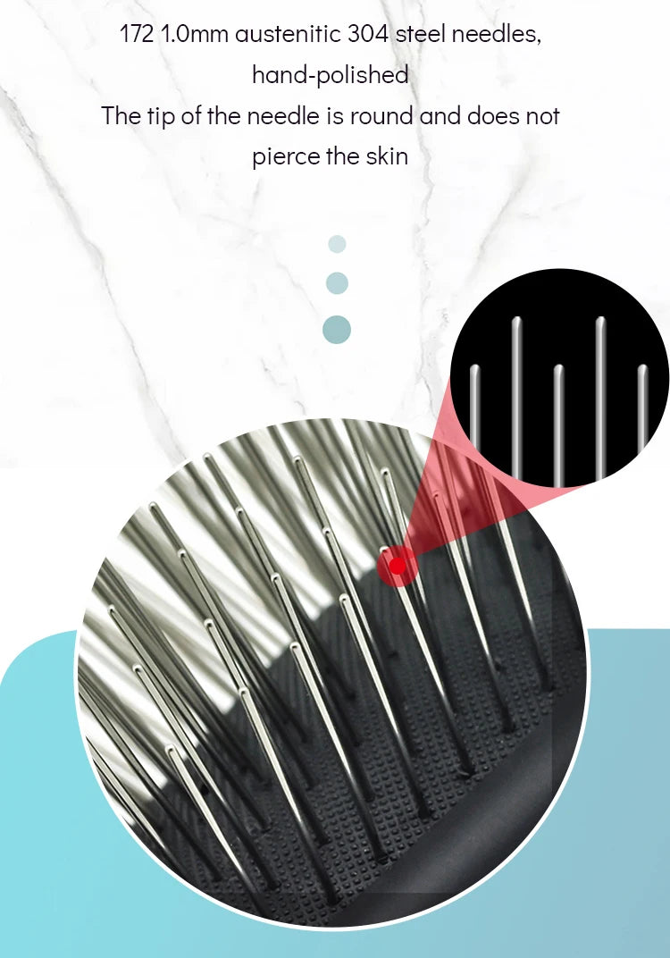 Fenice Pet Hair Trimmer Comb Dog Cat Grooming Supply Brush Slicker Tool Open Knot Steel Needle Comb Long Hair Pet  Brush