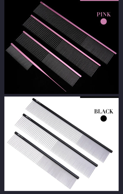 Fenice Metal Comb for Dogs Stainless Steel Pet Dog Cat Pin Comb Hair Brush Hairbrush Flea Comb Pets Acessorios Pet Grooming